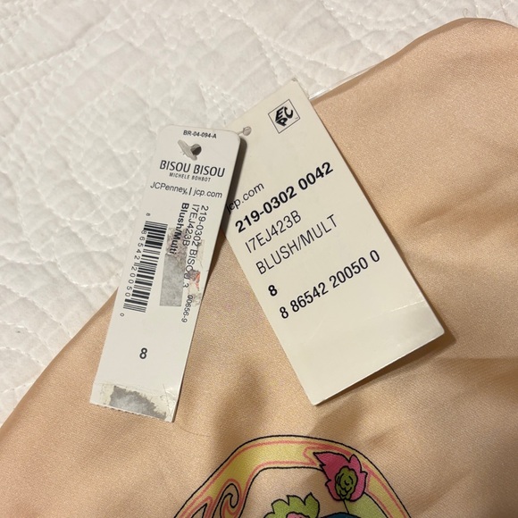 Bisou Bisou Cream and Multicolor Paisley Mini Dress - Picture 2 of 4